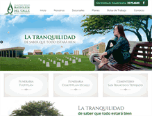 Tablet Screenshot of mausoleosdelvalle.com